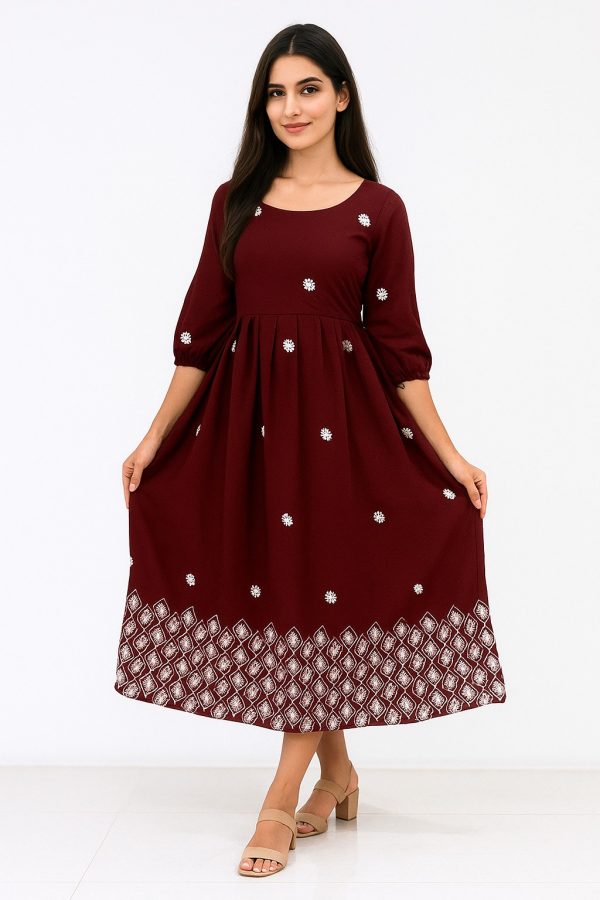 Georgette Maroon